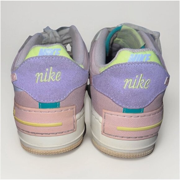 Nike Womens Air Force 1 Shadow CI0919-106 Multicolor Casual Sneakers Sz 7 Pastel - Picture 4 of 14